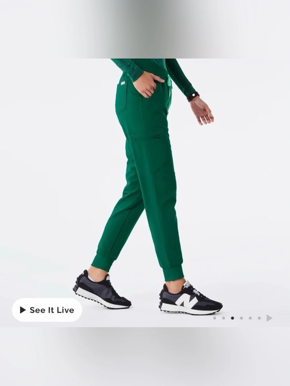 Figs Hunter Green Zamora Joggers Women (Size M/P)